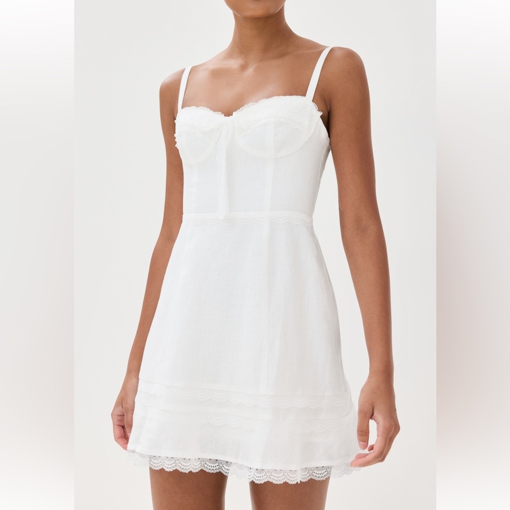 Reformation Ayra Dress with Lace Accents NEW WITH TAGS